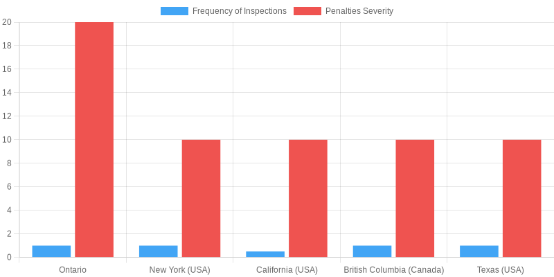 Fleet truck safety inspection comparison chart