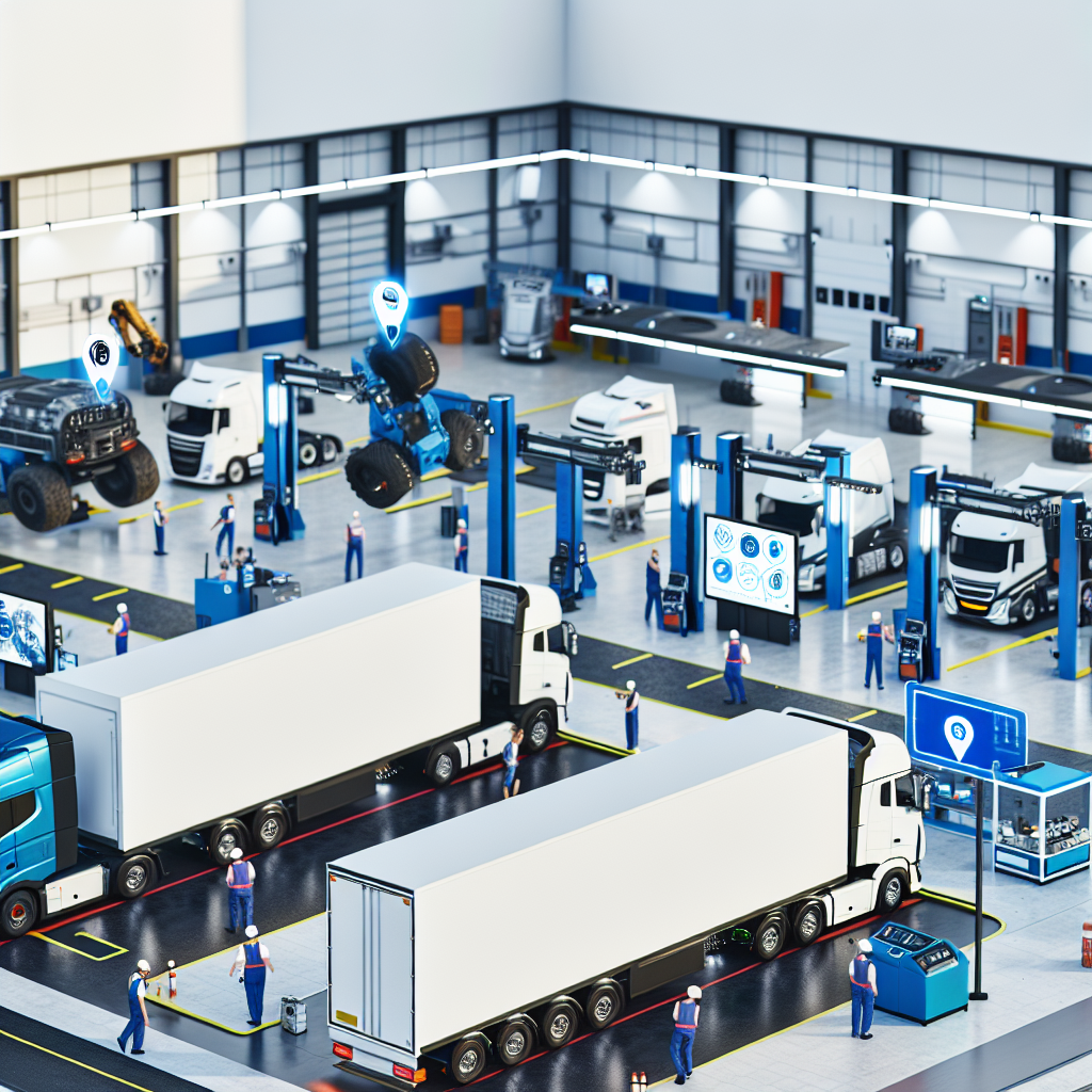 Modern Truck Maintenance Facility