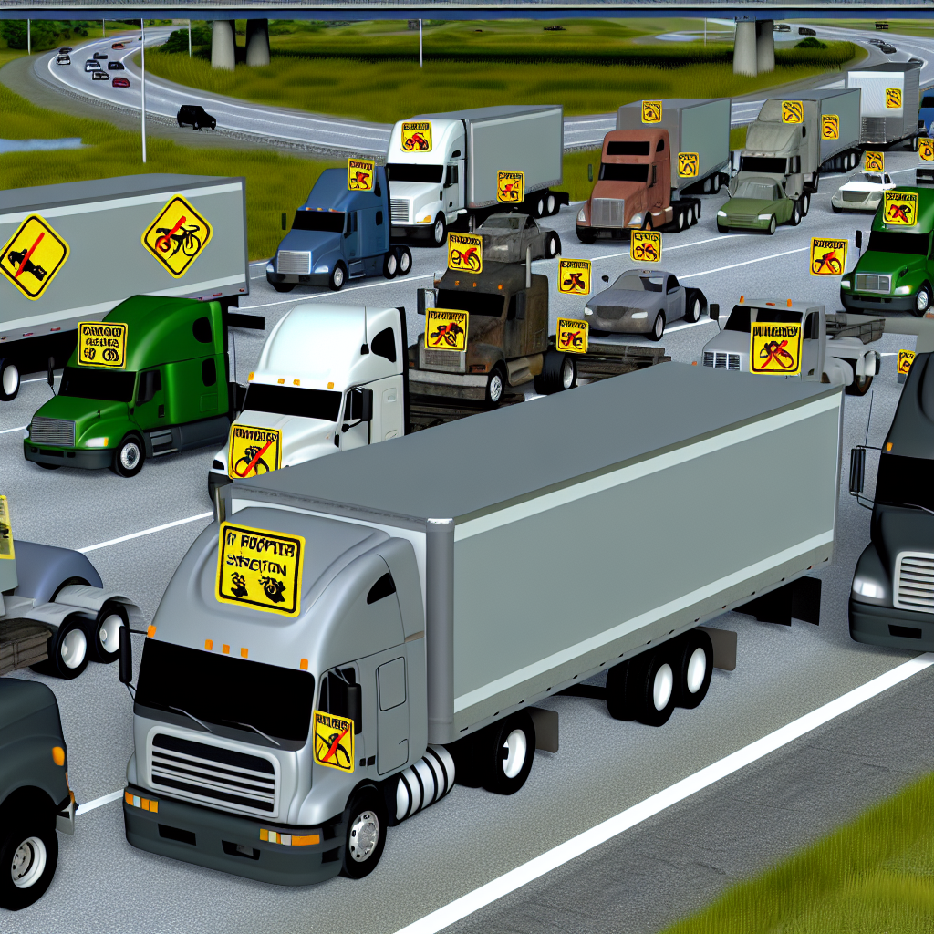 Image depicting safety violations in fleet trucks