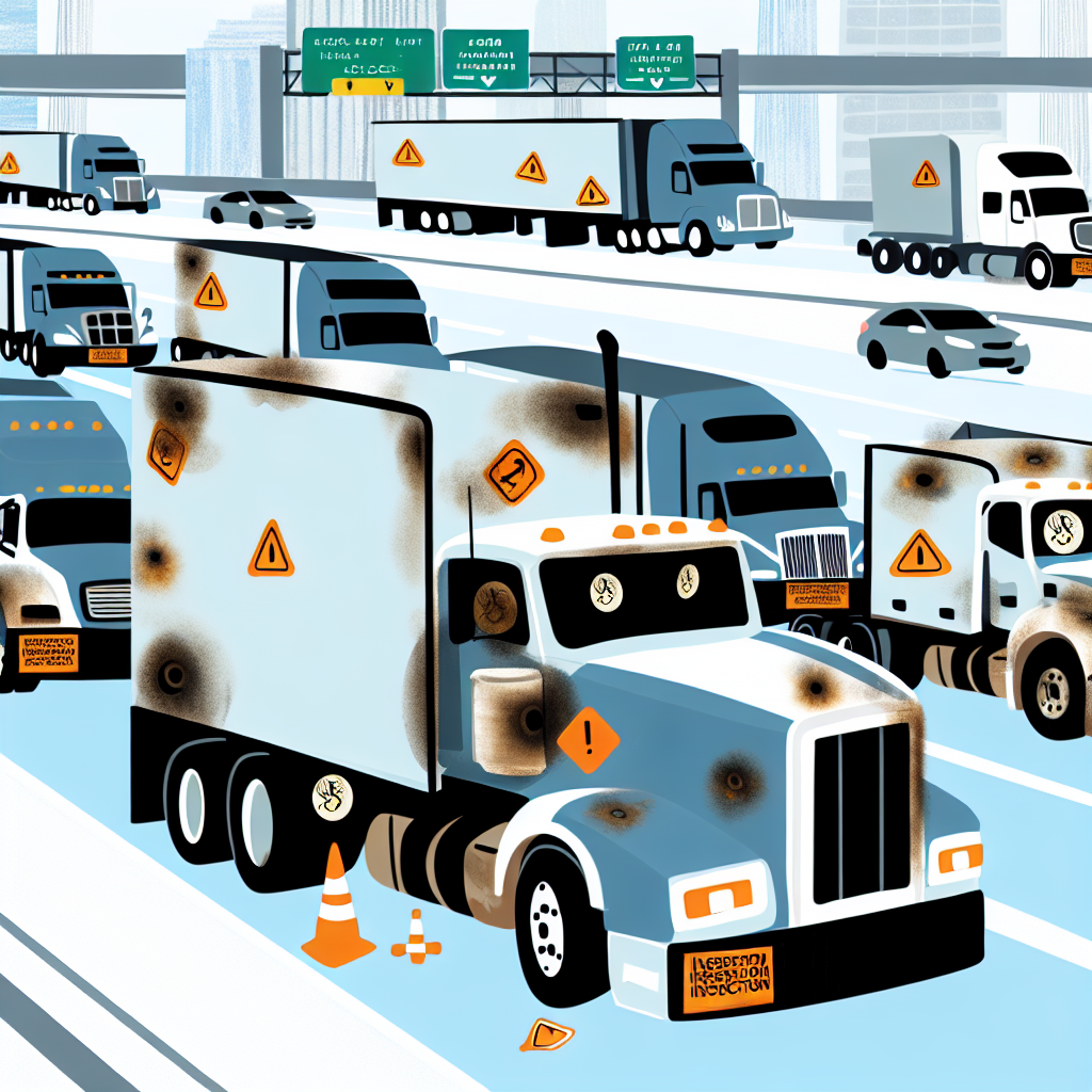 Image depicting safety violations in fleet trucks