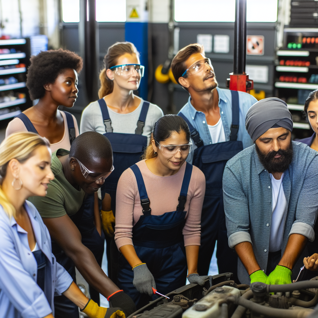 Teamwork in Truck Maintenance