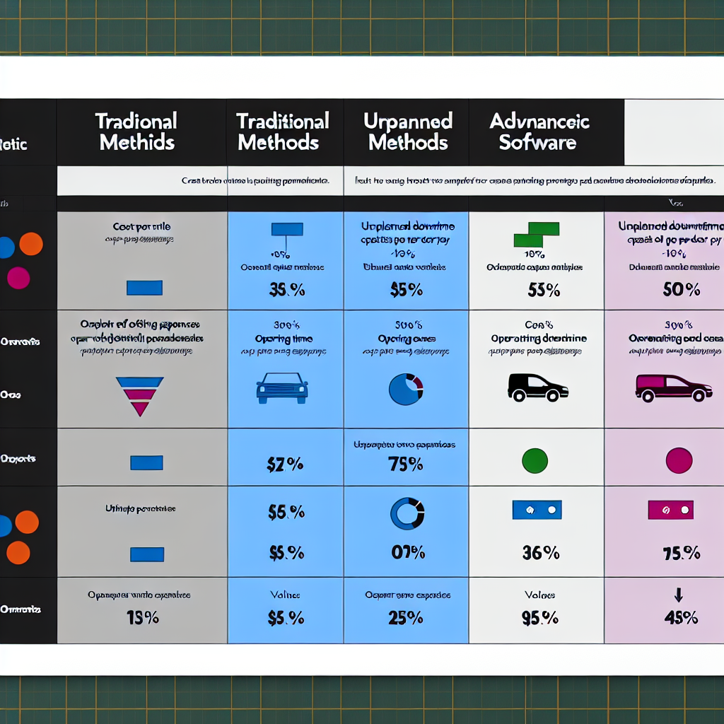 Comparison Table for Fleet Maintenance Costs