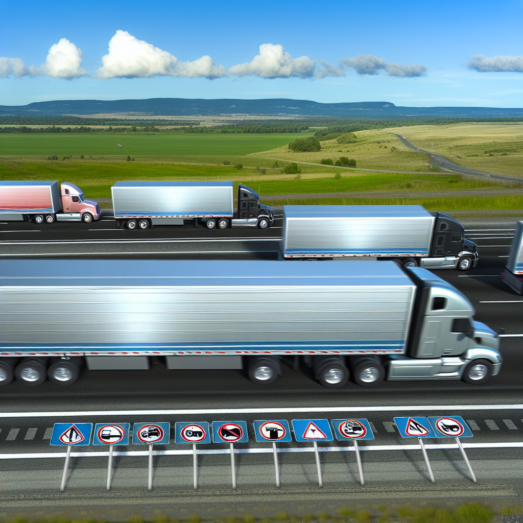 Trucks on Highway Navigating Regulations