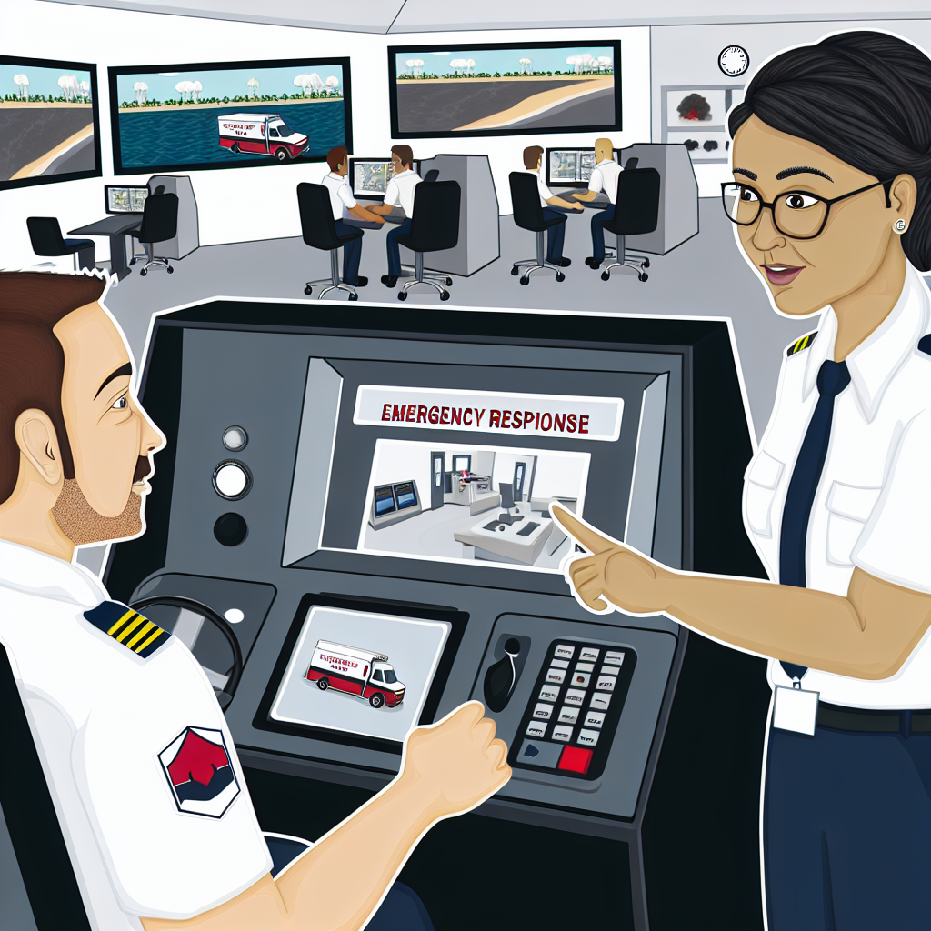 Driver receiving emergency response training