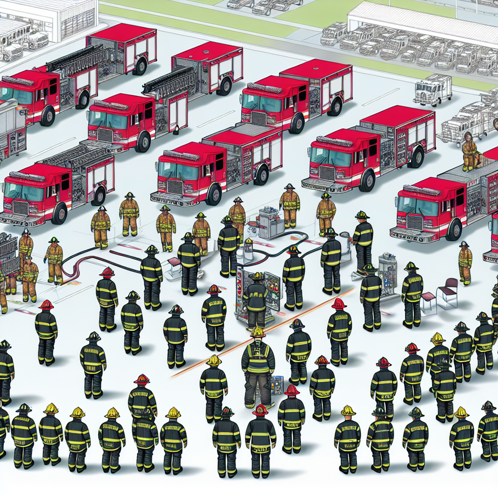Illustration of the standardization process in fleet operations for firefighting.