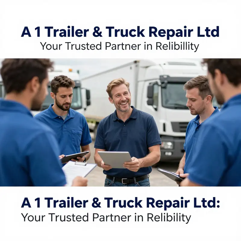 An overview of A 1 Trailer & Truck Repair Ltd’s workshop highlighting its dedication to quality service.