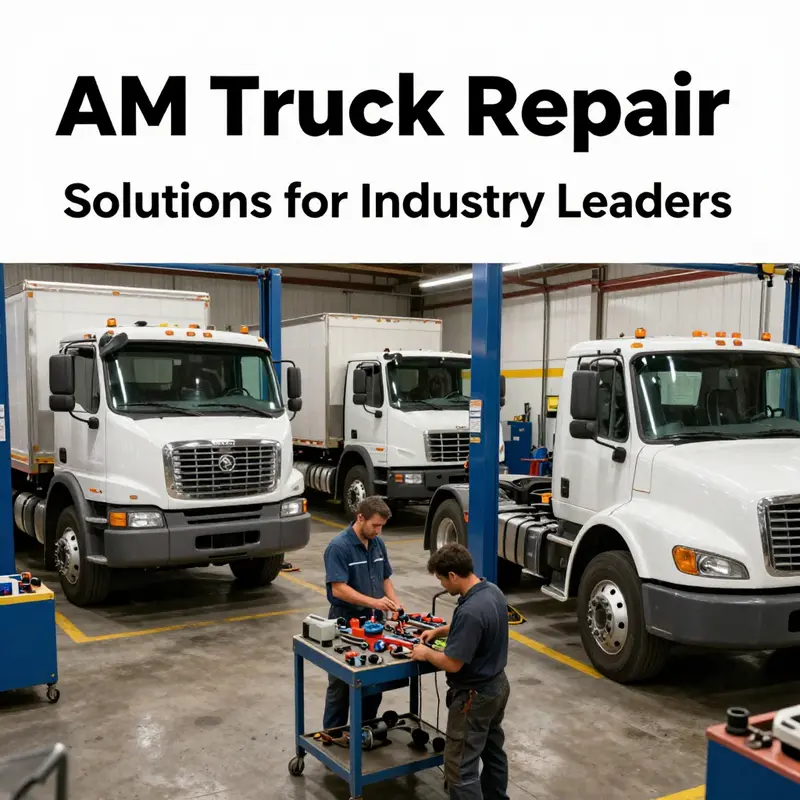 AM Truck Repair’s skilled technicians in action, ensuring your trucks are road-ready.