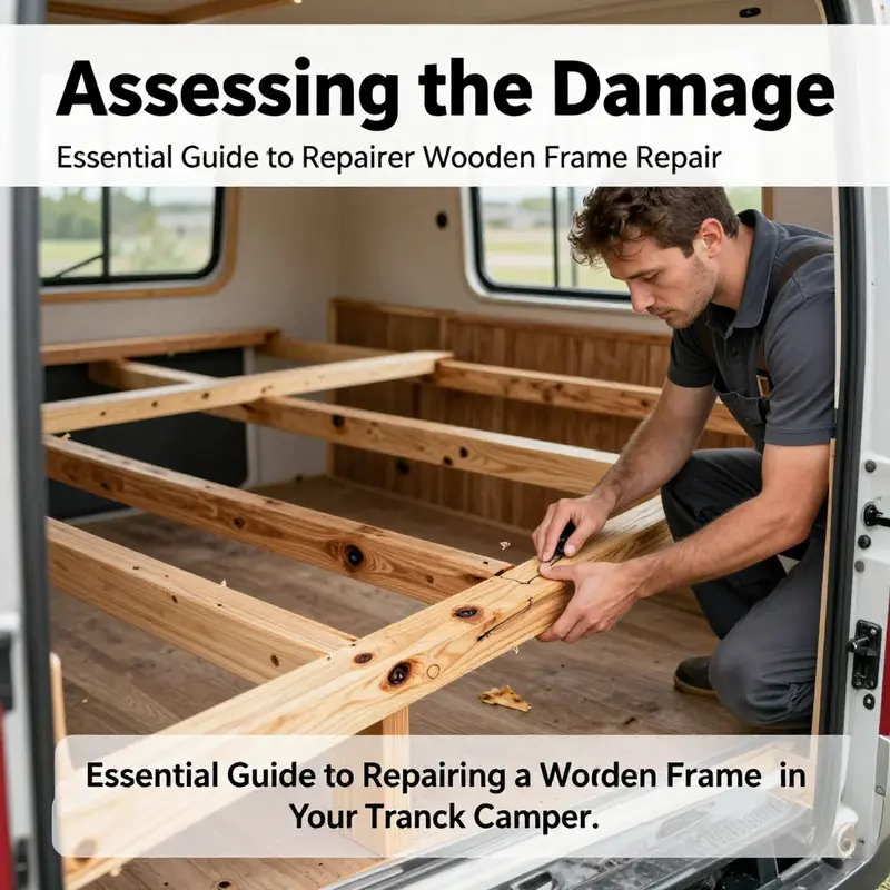 Thorough assessment of damage to a wooden frame helps determine necessary repair actions.