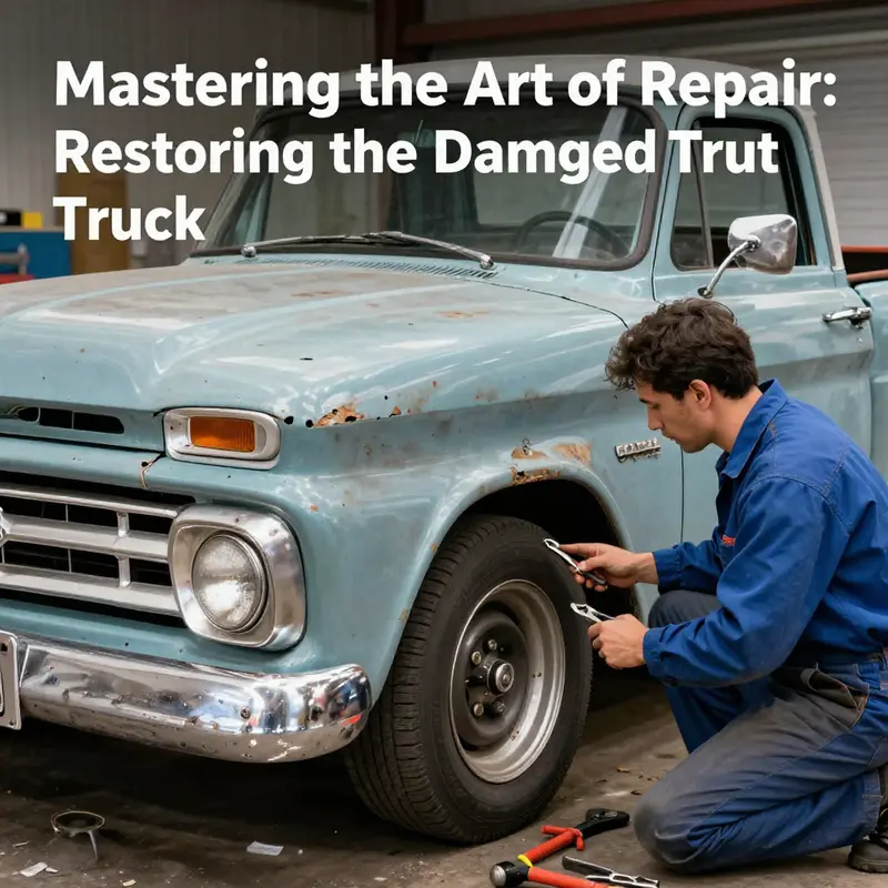 A thorough assessment of the damaged cut area is paramount before beginning any repairs on the 1965 Chevy truck.