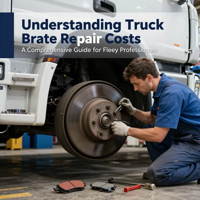 A mechanic performing essential brake maintenance on a truck.