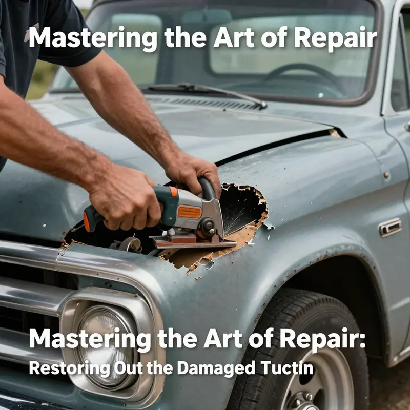 A thorough assessment of the damaged cut area is paramount before beginning any repairs on the 1965 Chevy truck.