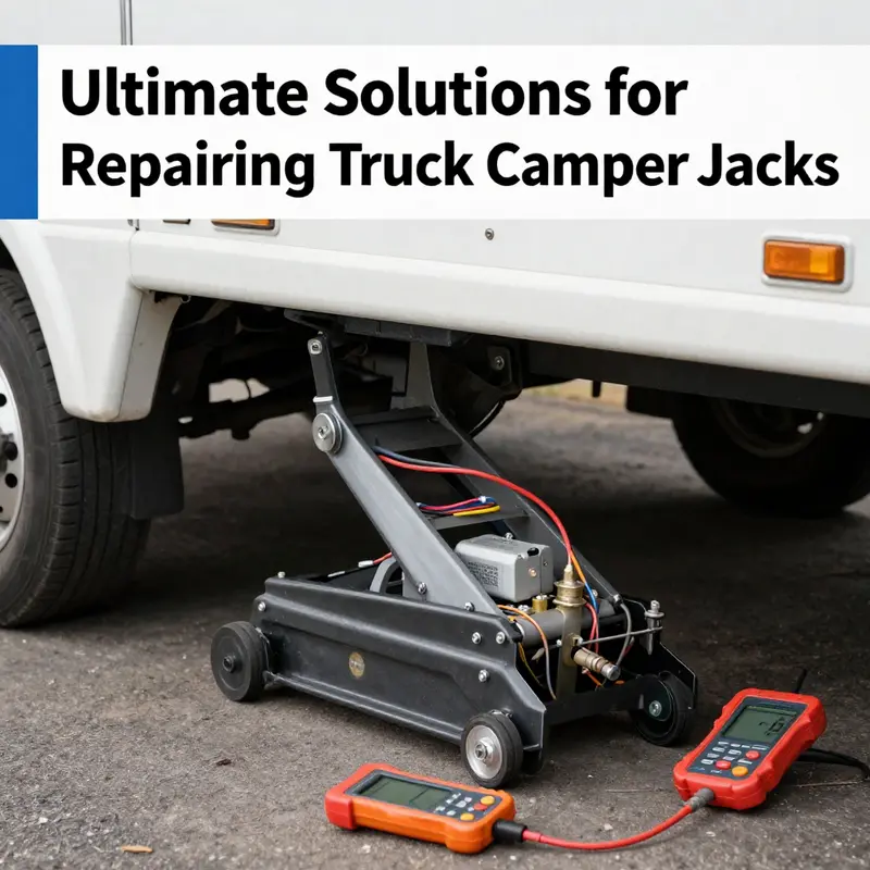Detailed inspection of an electric jack system illustrates common repair areas.