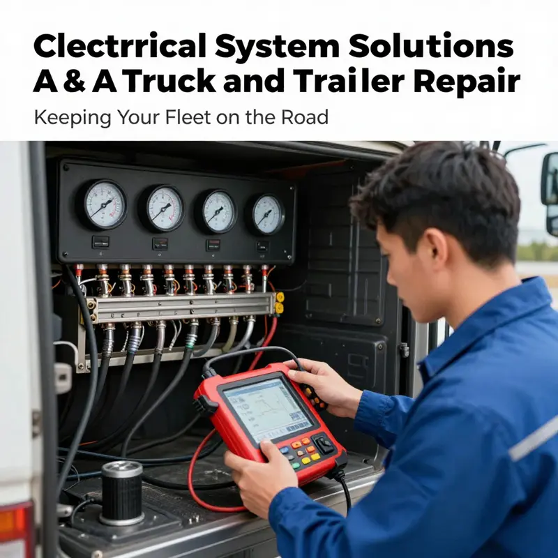 Expert mechanics at A & A Truck and Trailer Repair executing detailed mechanical repairs on trucks.