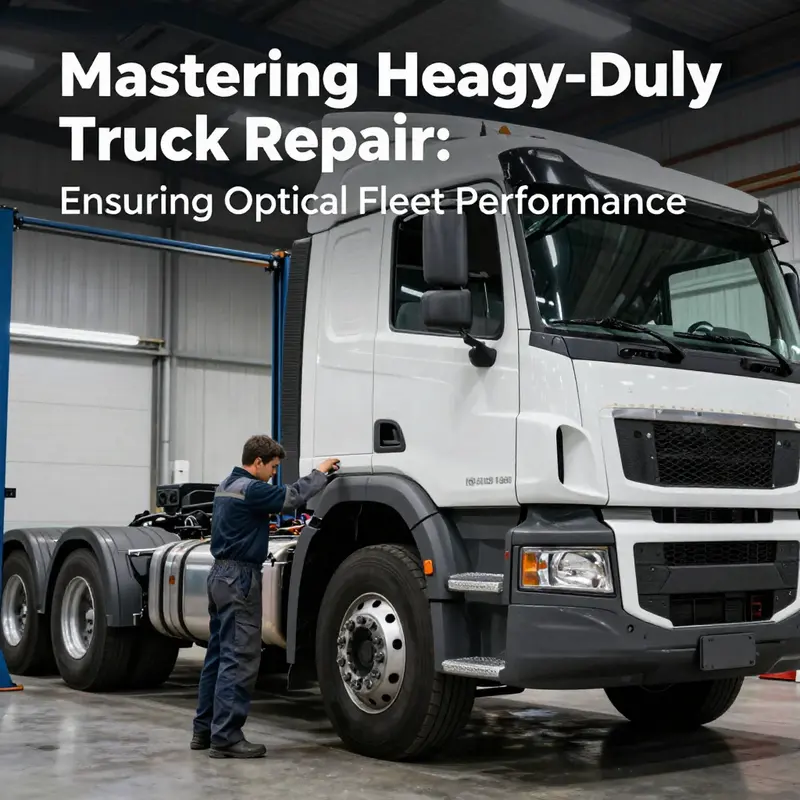 A technician meticulously inspecting a heavy-duty truck, highlighting the significance of regular maintenance for peak performance.