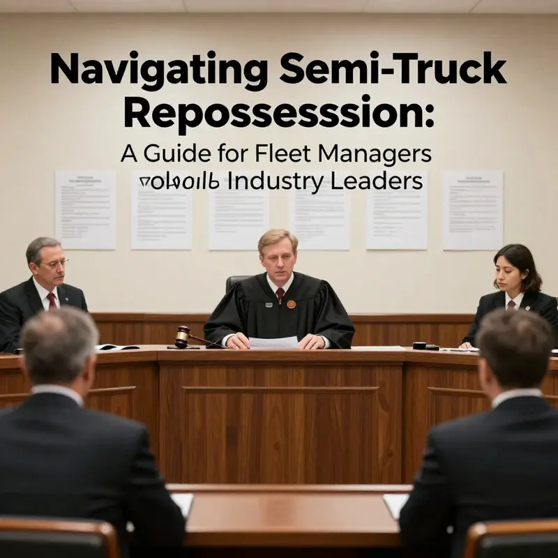 Understanding the legal framework of semi-truck repossession.
