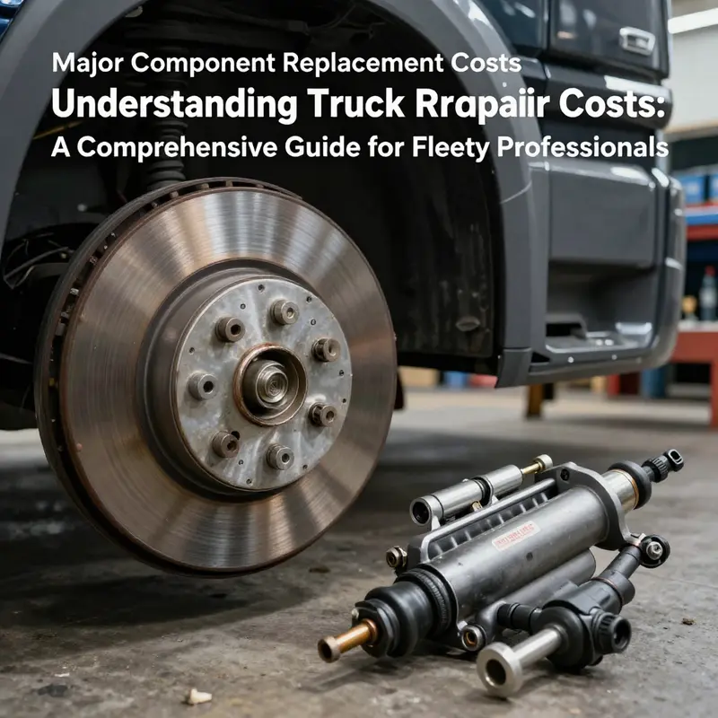 A mechanic performing essential brake maintenance on a truck.