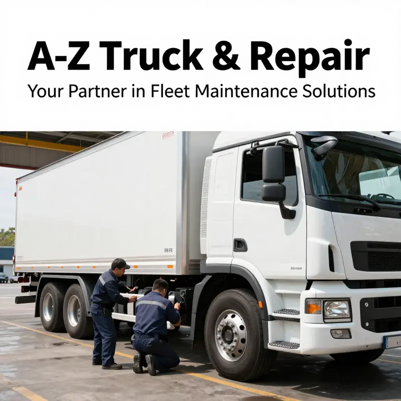 Expert technicians performing comprehensive maintenance on heavy-duty vehicles at A-Z Truck & Trailer Repair.