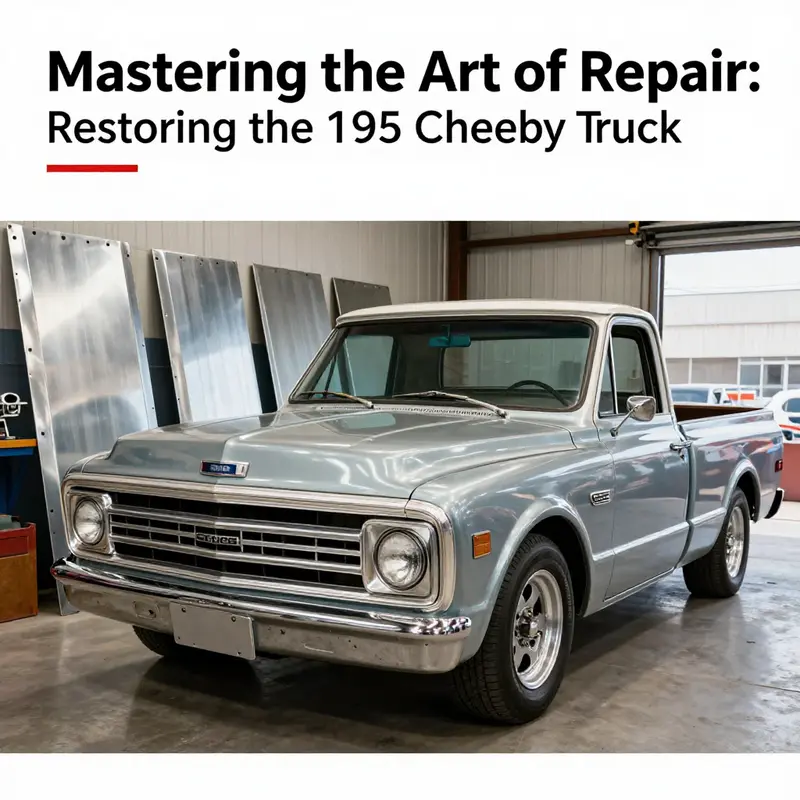 A thorough assessment of the damaged cut area is paramount before beginning any repairs on the 1965 Chevy truck.