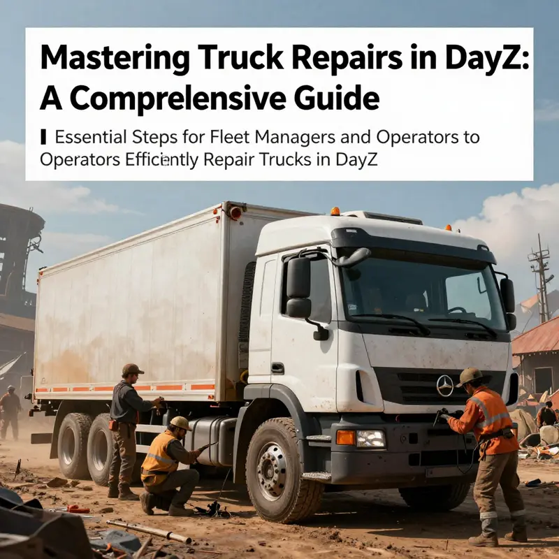 Players actively repairing a truck in DayZ, highlighting the intense and immersive gameplay environment.