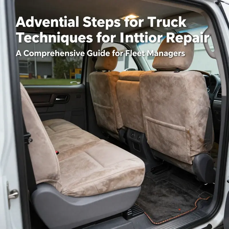 Professional cleaning process revitalizing a truck’s interior.