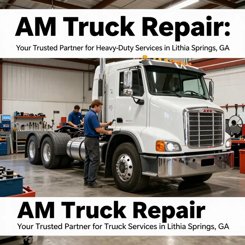 Technicians at AM Truck Repair provide specialized services for commercial vehicles.