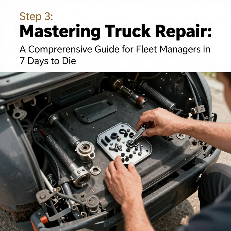 Players collecting essential materials like Iron, Steel, and Mechanical Parts for truck repairs.