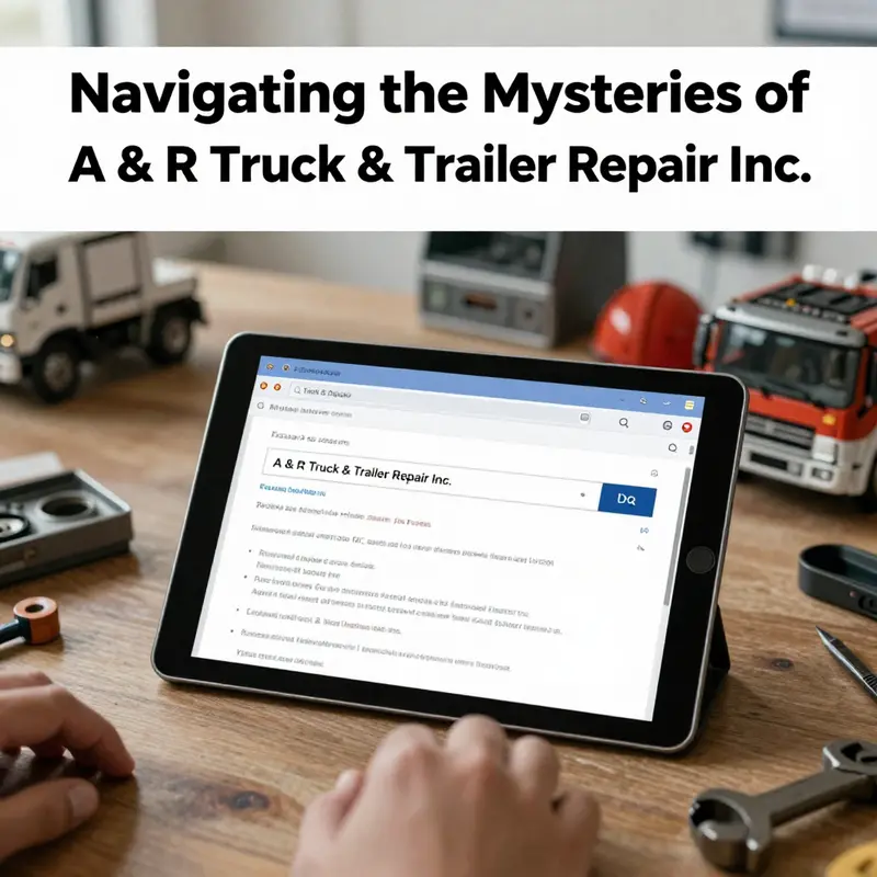Investigating the registration and existence of A & R Truck & Trailer Repair Inc.