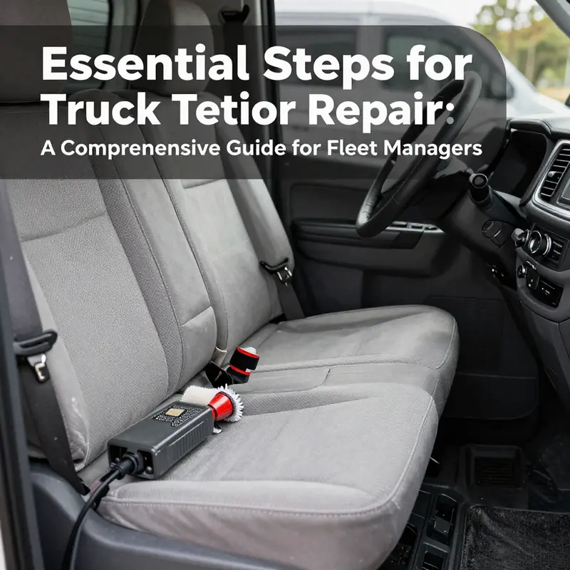 Professional cleaning process revitalizing a truck’s interior.