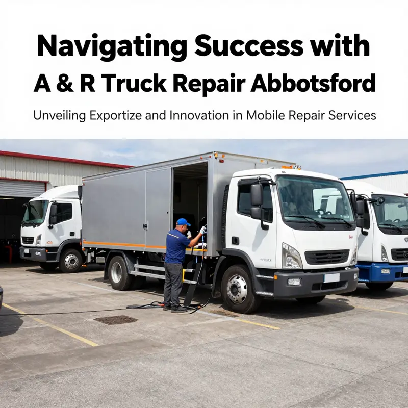A panoramic view of mobile truck repair services in action, capturing the essence of A & R Truck Repair's operations.