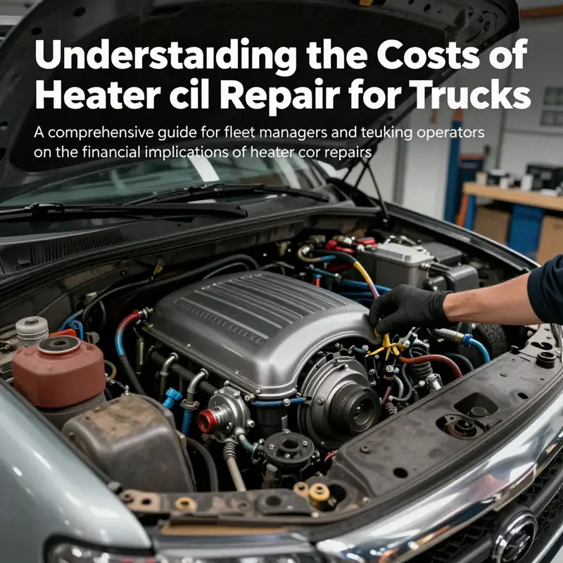 A Dodge Dakota truck within a garage setting, focusing on the heater core repair process, capturing the essence of repair challenges.