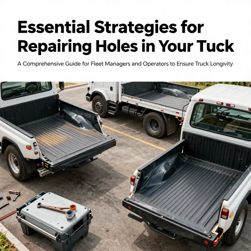 A diverse range of truck beds displaying both damage and completed repairs, highlighting maintenance efforts.
