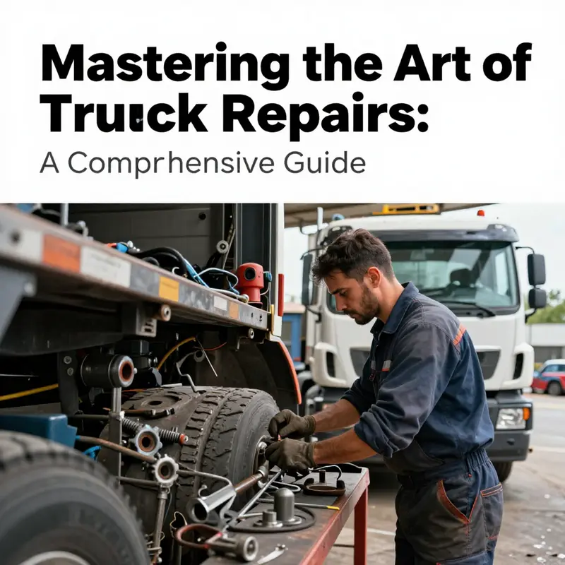 A skilled technician performing repairs on a truck in a workshop, emphasizing the importance of maintenance and repair processes.