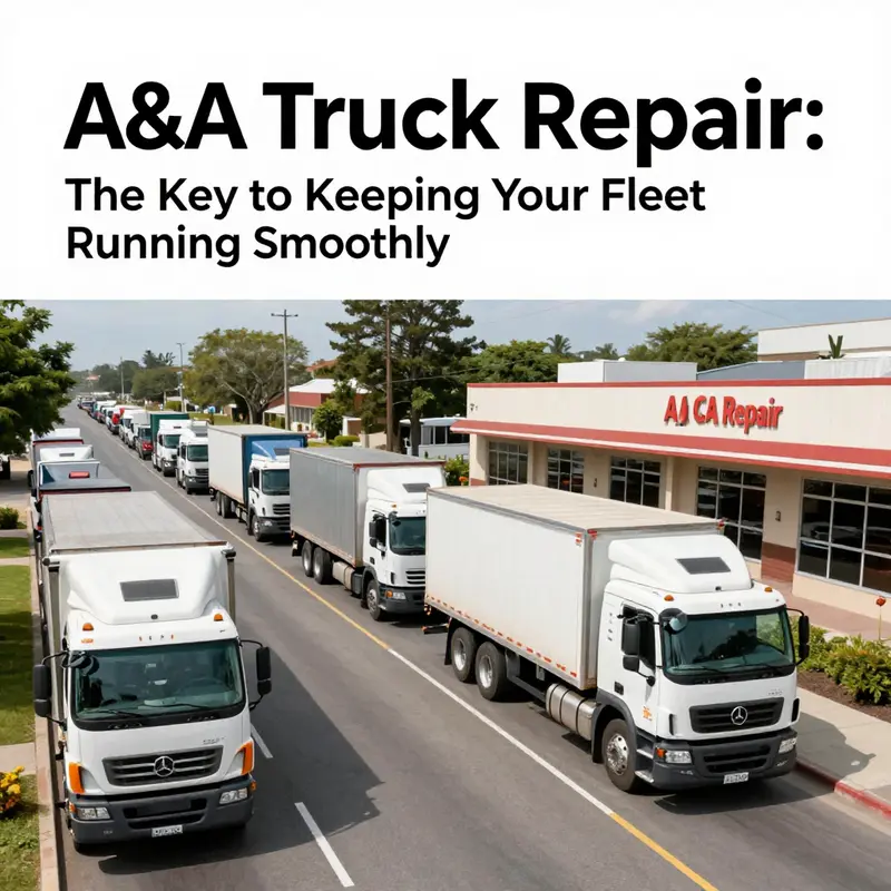 Experienced technicians performing maintenance on diesel trucks at A&A Truck Repair.