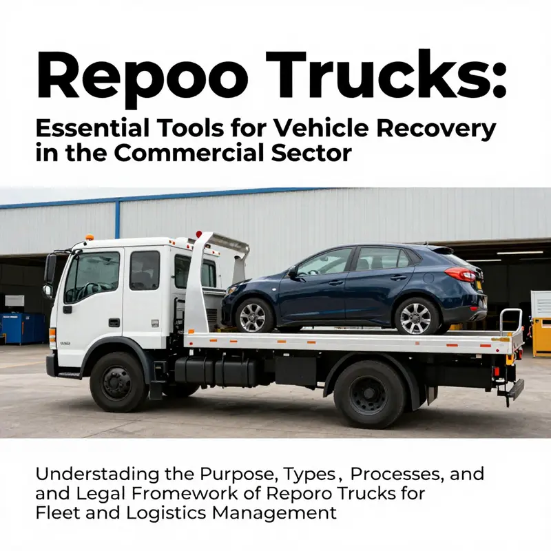 A repo truck carrying a repossessed vehicle, emphasizing its importance in vehicle recovery operations.