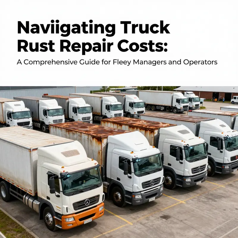 A panoramic photo of a fleet of trucks in a yard, demonstrating high maintenance standards and the importance of regular inspections.