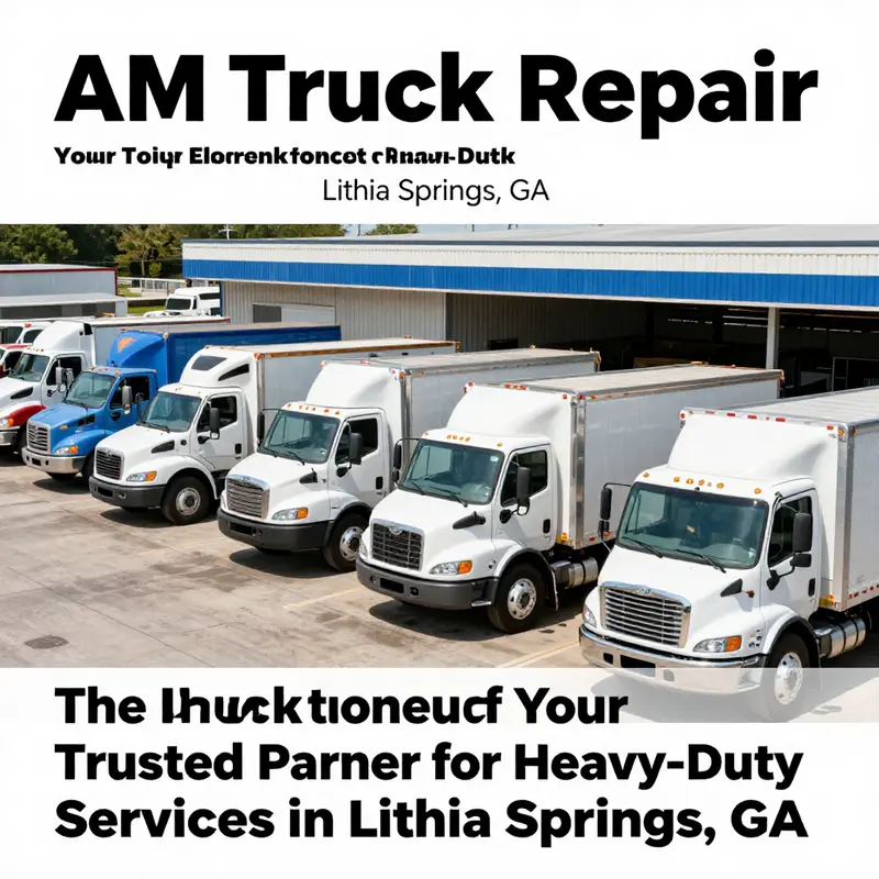 Technicians at AM Truck Repair provide specialized services for commercial vehicles.