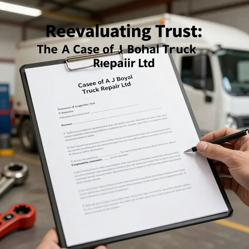 A visual representation of the labor disputes in A J Boyal Truck Repair Ltd, highlighting the conflict between workers’ rights and company practices.