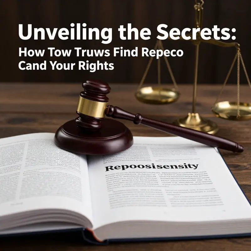 A visually striking scene illustrating the role of creditors in vehicle repossession.