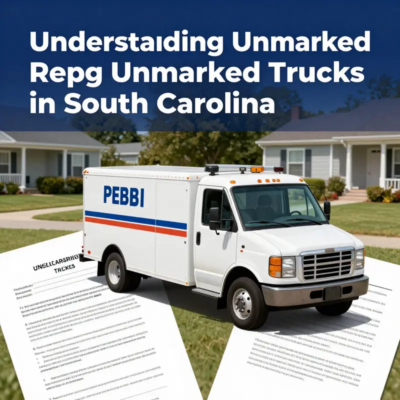 A view of repossession vehicles parked legally, signifying the importance of lawful procedures in South Carolina.