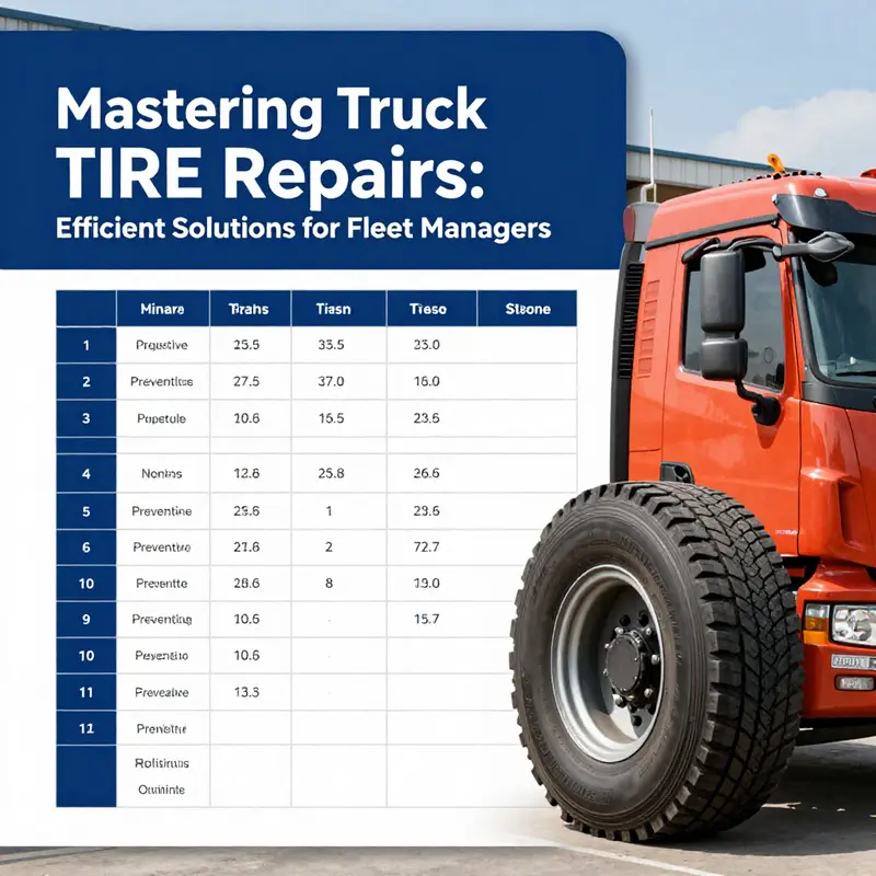 Technician inspecting the truck tire for leaks with soap and water method.