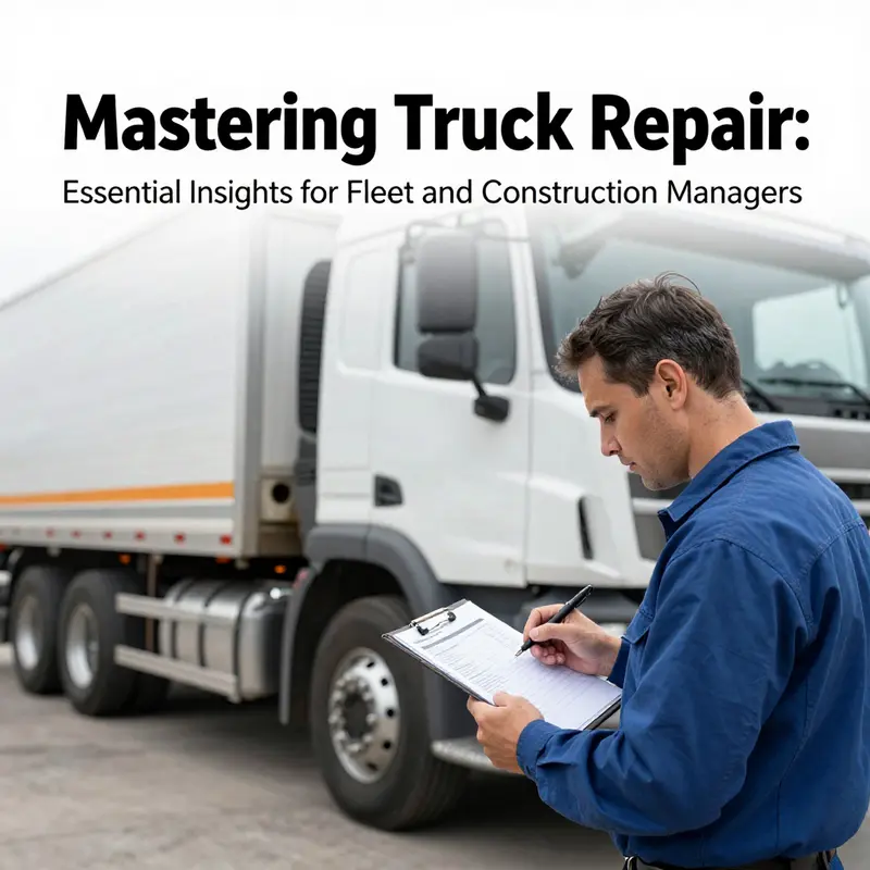 Mechanics adhering to vital safety protocols during truck repairs.