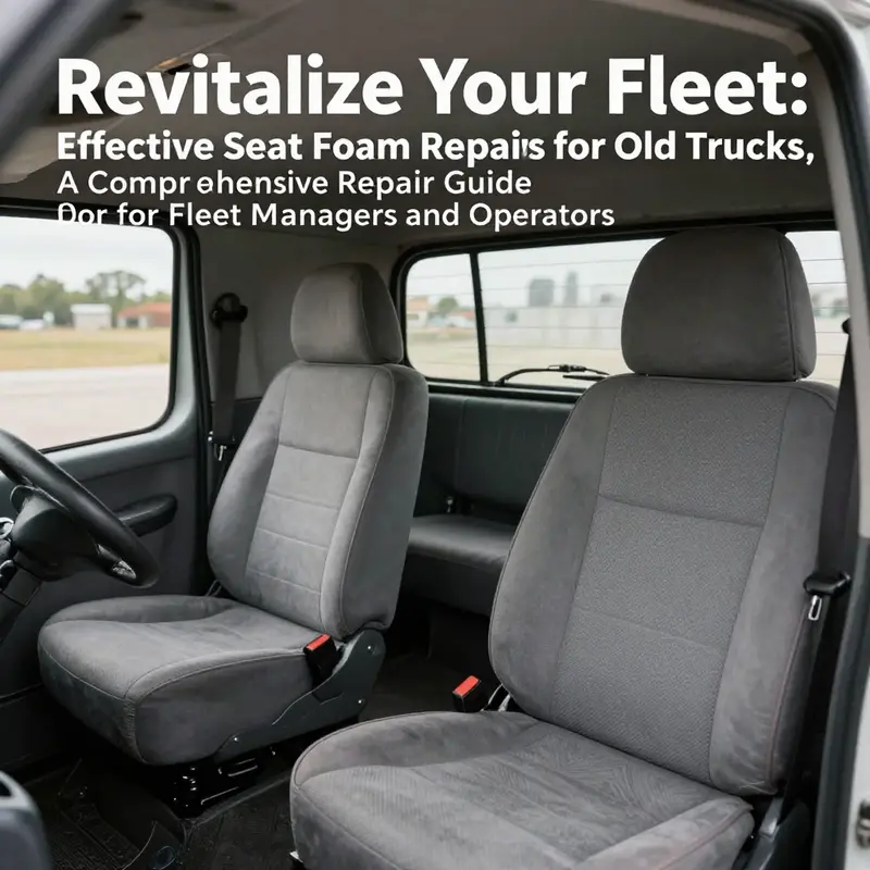 Fleet of trucks featuring comfortable, well-maintained interiors after repairs.