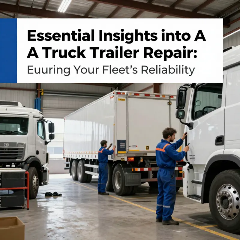 A mechanic conducts structural repairs on a truck trailer, ensuring safety and reliability for operations.