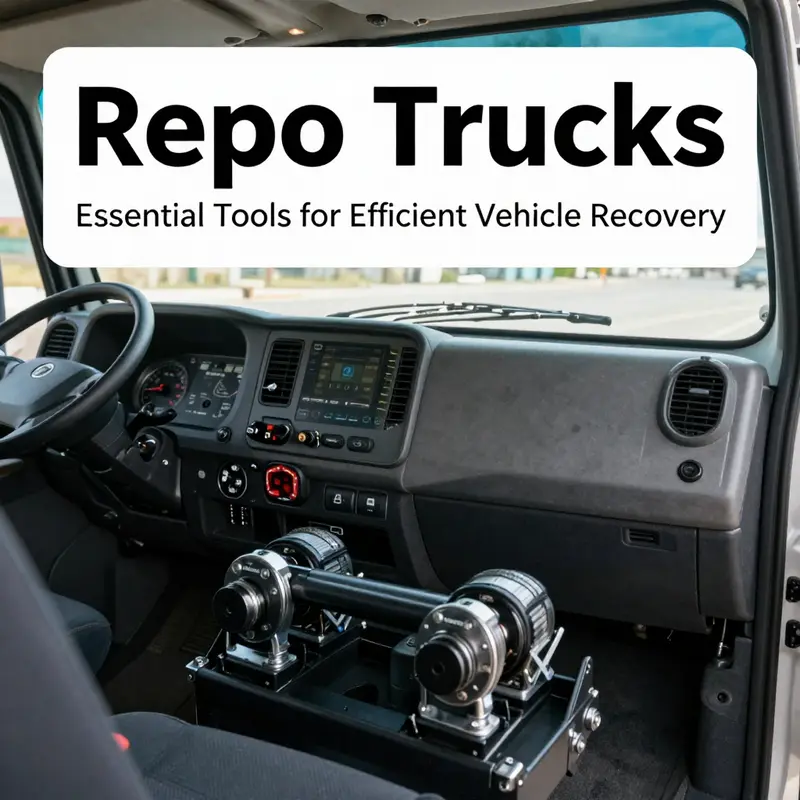 Various types of repo trucks essential for efficient vehicle recovery.