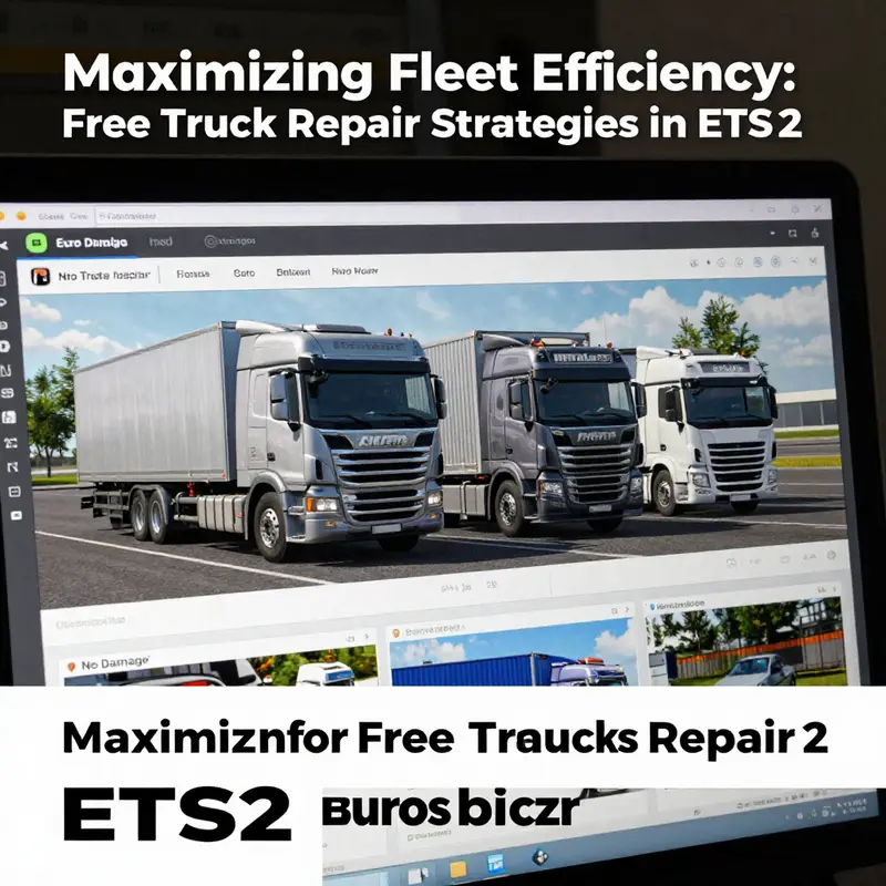 Utilizing the chat console in ETS2 for immediate truck repair.