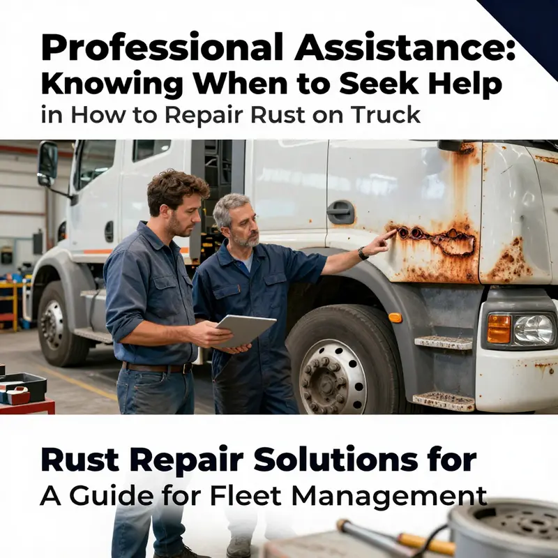 Identifying different stages of rust damage on a truck to determine repair needs.