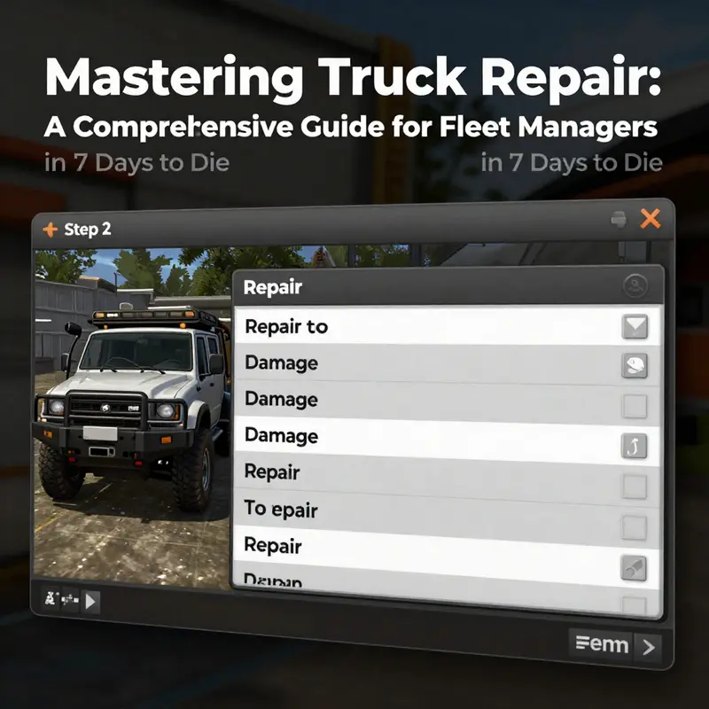 Players collecting essential materials like Iron, Steel, and Mechanical Parts for truck repairs.