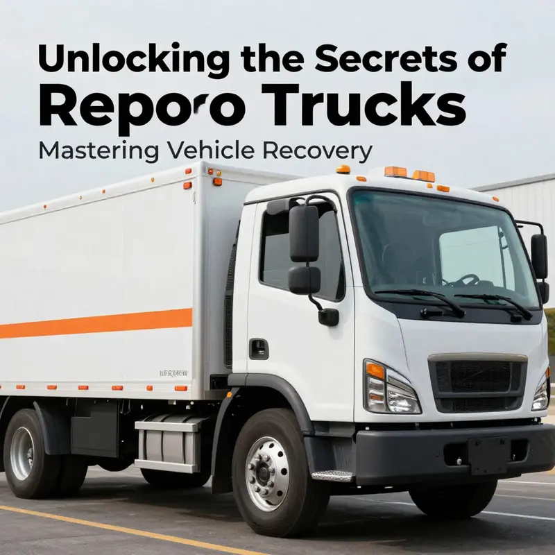 Repo trucks are essential for the legal recovery of vehicles due to contractual defaults.