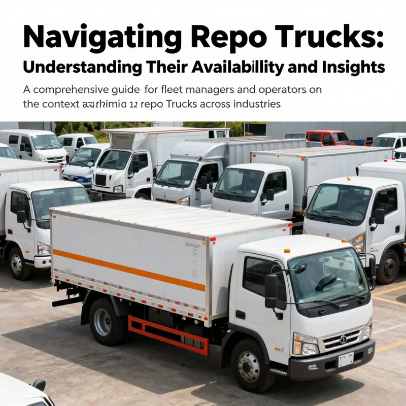 A dynamic cover image showing repo trucks operating in a fleet yard, highlighting their significance in logistics operations.