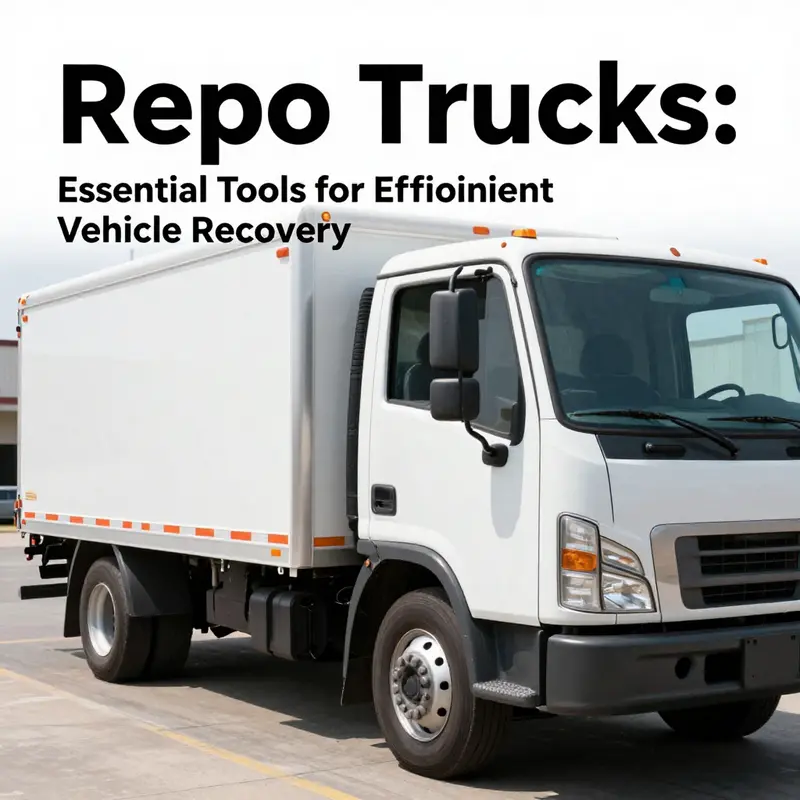 Various types of repo trucks essential for efficient vehicle recovery.